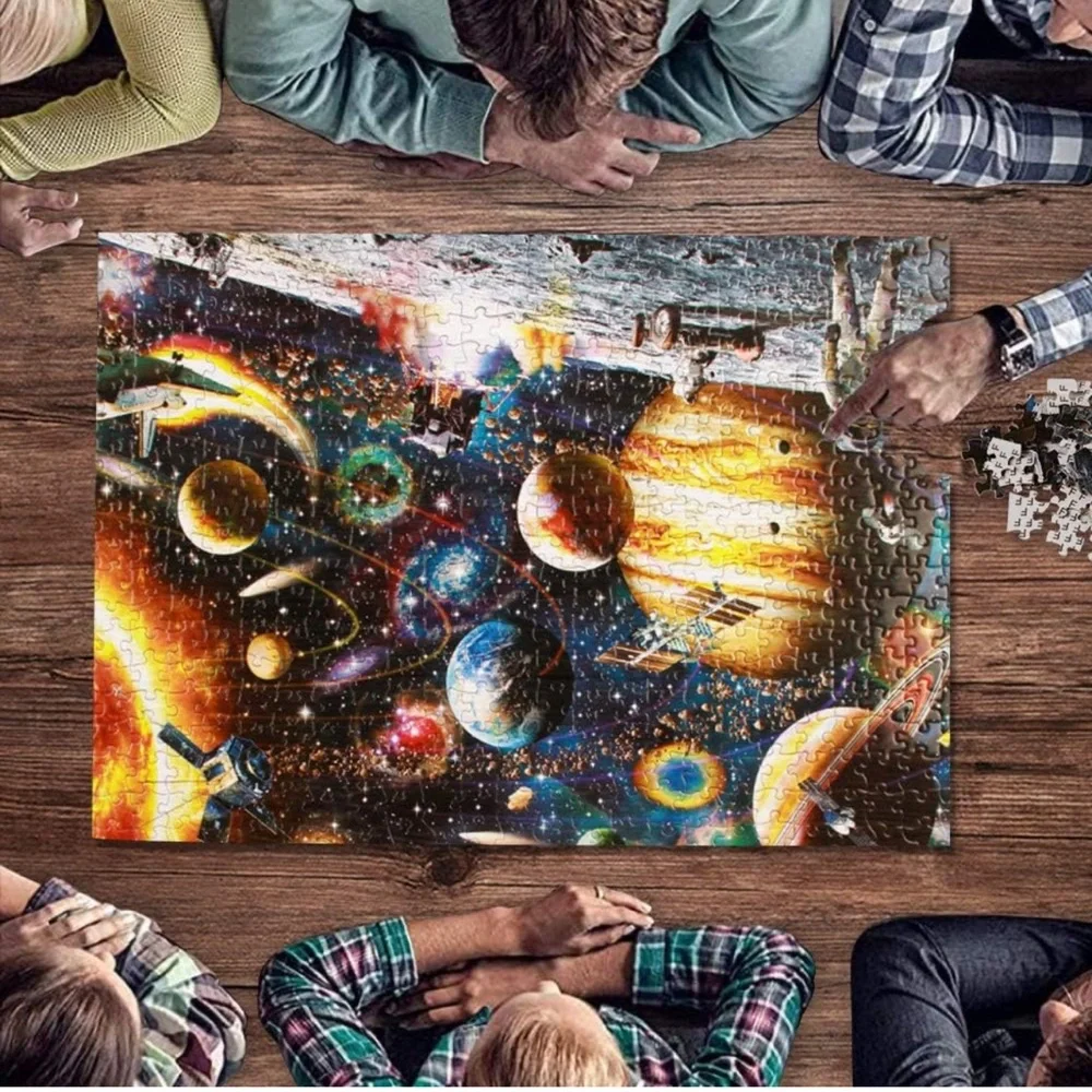 1000 Space Traveler Puzzle Pieces, Large Adult Puzzle Games